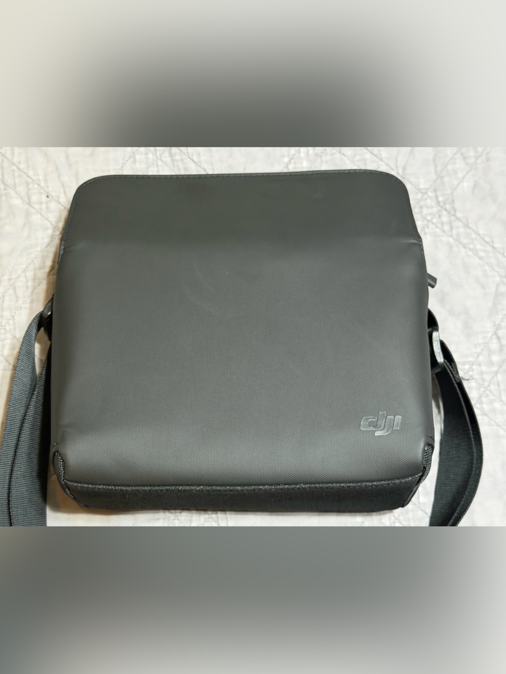 DJI Black Compact Messenger Bag for Men
